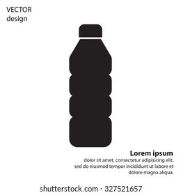 Plastic bottle - Vector icon isolated