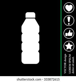 Plastic bottle - Vector icon isolated