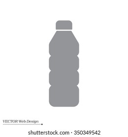 Plastic bottle - Vector icon isolated