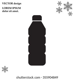 Plastic bottle - Vector icon isolated