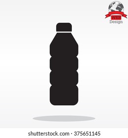 Plastic bottle - Vector icon isolated