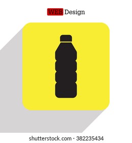 Plastic bottle - Vector icon isolated