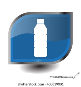 Plastic bottle - Vector icon isolated