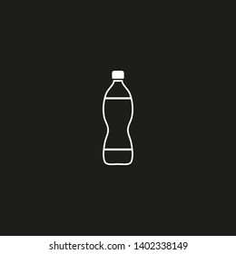 Plastic bottle vector icon. Web design icon. Plastic water bottle. Isolated icon plastic bottle with drink. Vector EPS 10