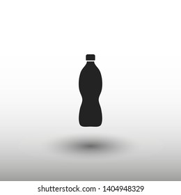 Plastic bottle vector icon. Web design icon. Plastic water bottle. Isolated icon plastic bottle with drink. Vector EPS 10