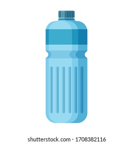 Vektorillustration der Plastikflasche Symbol.Symbol Vektorillustration Cartoon einzeln auf weißem Hintergrund Plastikflasche.