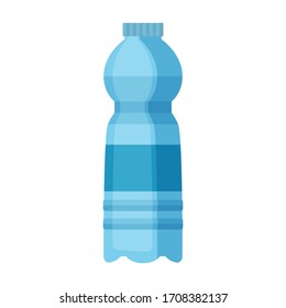 Icono vectorial de botella de plástico.Icono vectorial de caricatura aislado en botella de plástico de fondo blanco.