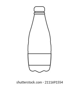 Plastic bottle vector icon.Cartoon vector icon isolated on white background plastic bottle.