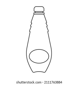 Plastic bottle vector icon.Cartoon vector icon isolated on white background plastic bottle.