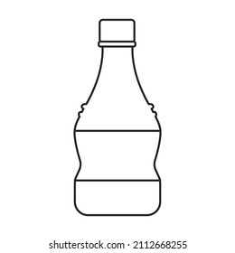 Plastic bottle vector icon.Cartoon vector icon isolated on white background plastic bottle.