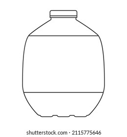 Plastic bottle vector icon.Cartoon vector icon isolated on white background plastic bottle.