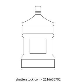 Plastic bottle vector icon.Cartoon vector icon isolated on white background plastic bottle.