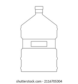 Plastic bottle vector icon.Cartoon vector icon isolated on white background plastic bottle.