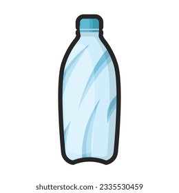 Plastic bottle vector icon.Color vector icon isolated on white background plastic bottle.