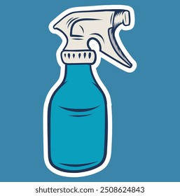 Plastic bottle vector illustration. Vector image of a bottle. Household chemicals