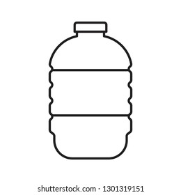 Plastic Bottle Vector Illustration Line Design Stock Vector (Royalty ...