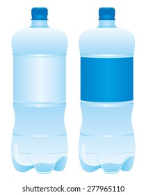 Plastic bottle of water Vector