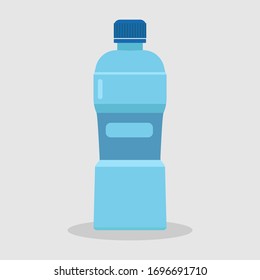 Plastic bottle from water. Vector illustration 