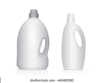 Plastic bottle for your design and logo. It's easy to change colors. Mock up. Vector EPS10