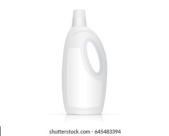 Plastic bottle for your design and logo. It's easy to change colors. Mock up. Vector EPS10