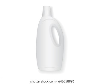 Plastic bottle for your design and logo. It's easy to change colors. Mock up. Vector EPS10