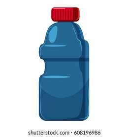 Plastic bottles of cleaning product icon. Cartoon illustration of plastic bottles of cleaning product vector icon for web