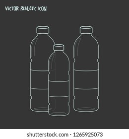 Plastic bottles icon line element. Vector illustration of plastic bottles icon line isolated on clean background for your web mobile app logo design.