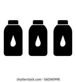 Plastic bottles icon. Simple illustration of plastic bottles vector icon for web