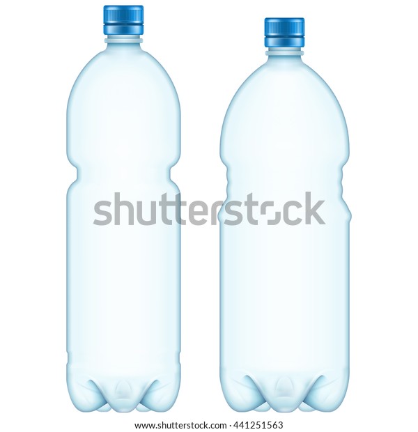 Plastic Bottles Isolated On White Eps Stock Vector (Royalty Free) 441251563
