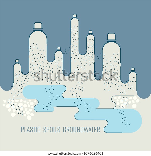 plastic-break-down-into-smaller-pieces-stock-vector-royalty-free