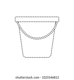plastic bucket container handle empty