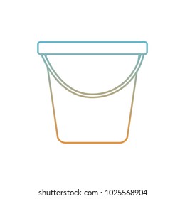 plastic bucket container handle empty