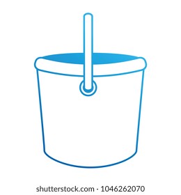 plastic bucket isolated icon