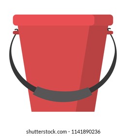 plastic bucket object style icon