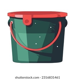 icono de herramienta de cubo de plástico aislado
