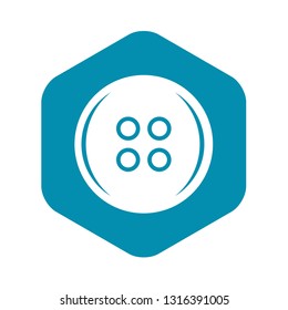 Plastic button icon. Simple illustration of plastic button vector icon for web