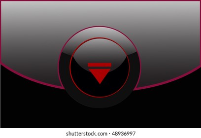 plastic button. vector