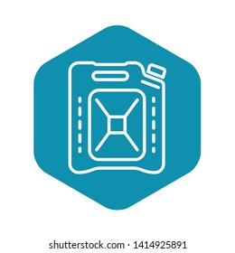 Plastic canister icon. Outline plastic canister vector icon for web design isolated on white background