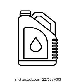 cartucho de plástico, aceite, gas, iconos de combustible aislados en segundo plano