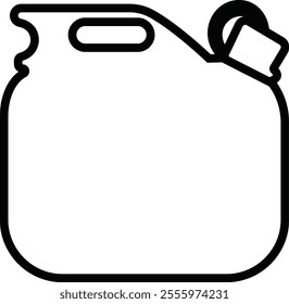 Plastic Cans icon in line. Plastic Water Bottle symbols collection Cleaning and Hygiene detergent for laundry Products isolated on transparent background. vector for apps or web