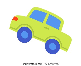 Plastic car flat icon Grabber machine Entertainment for children. Vector illustration