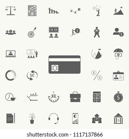 a plastic card icon. Detailed set of Finance icons. Premium quality graphic design sign. One of the collection icons for websites, web design, mobile app on colored background