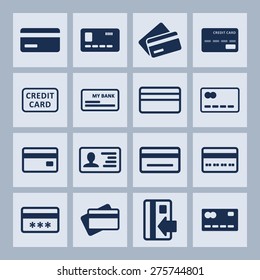 Plastic card icons