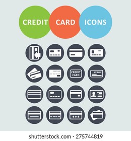 Plastic card icons