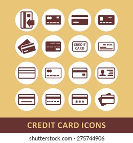 Plastic card icons