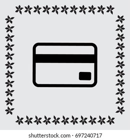 Plastic card vector icon