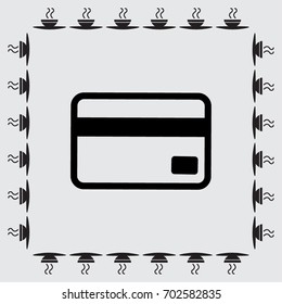 Plastic card vector icon