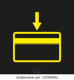 plastic card, vector illustration EPS 10