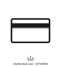 plastic card, vector illustration EPS 10