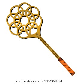 Plastic carpet beater. Vector illustration.